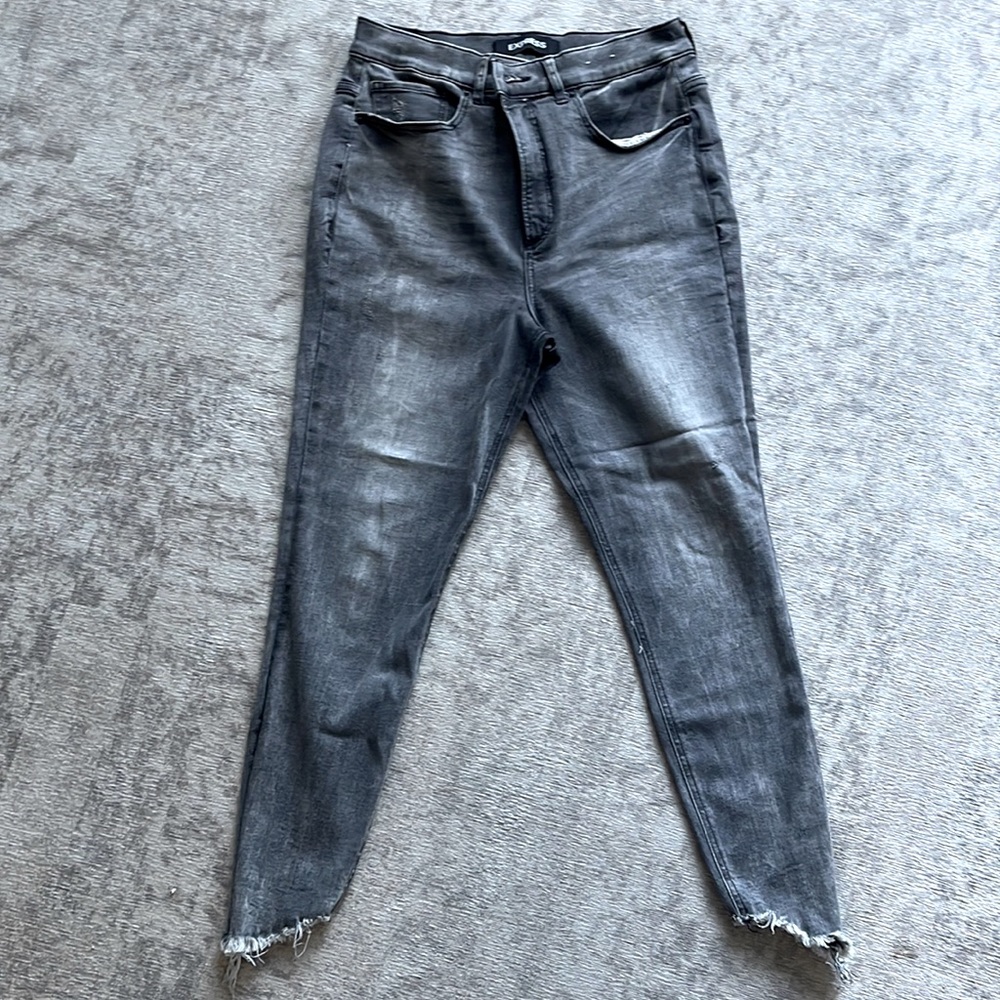 Express Raw Hem Ankle Legging